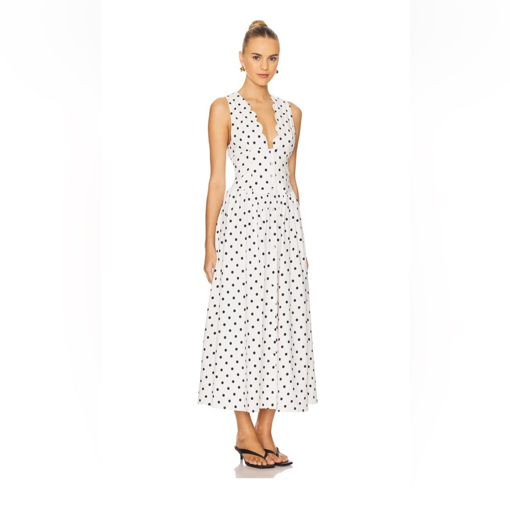 WeWoreWhat White Polka Dot Maxi Dress